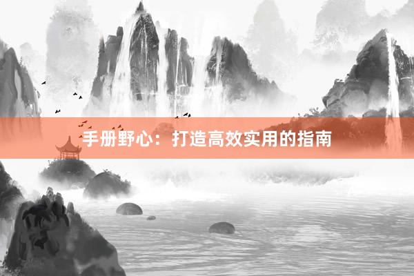 手册野心：打造高效实用的指南